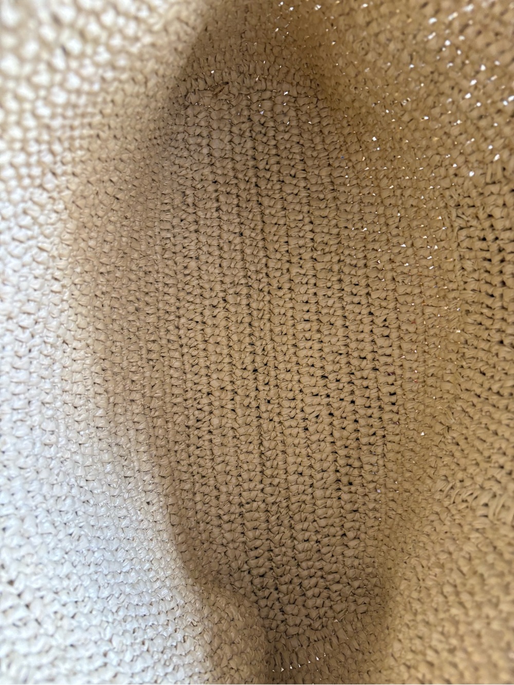 Ulla Johnson Revolve Raffia Tote Bag Genuine Leather Pocket and Tassel Tan/Beige - Picture 4 of 10